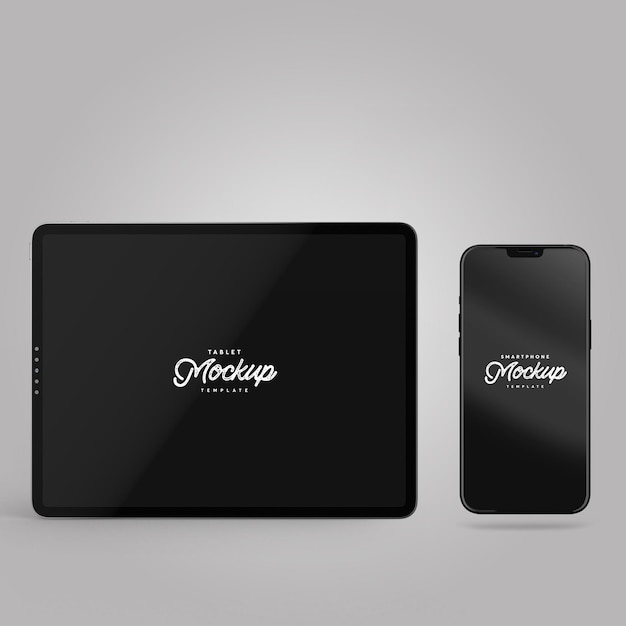 Smartphone and tablet mockup