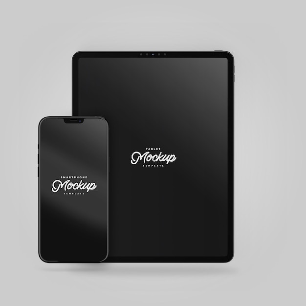 Smartphone and tablet mockup