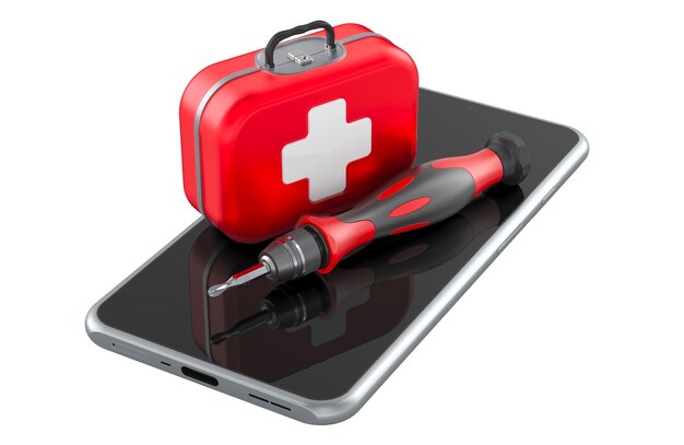 Smartphone with First Aid kit and precision screwdriver Cell Phone Repair