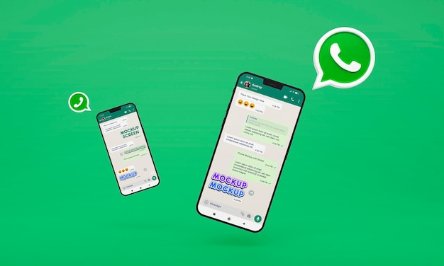 Smartphone with whatsapp emoji