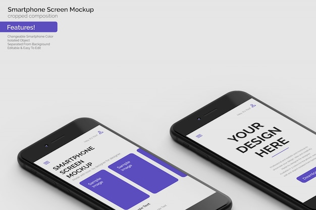Smartphones mockup