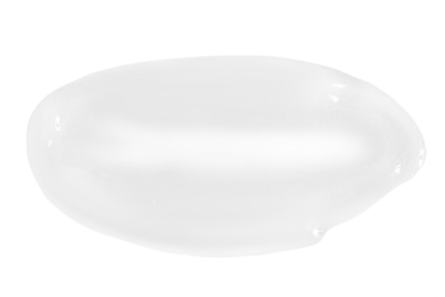 A smear of greasy melting cream On a blank background PNG