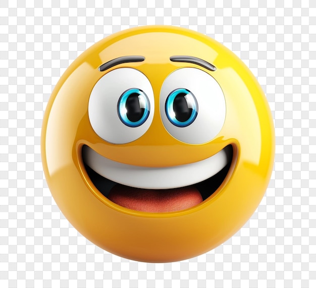 PSD smile emoji isolated