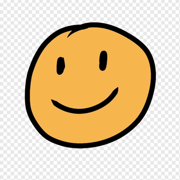 PSD smiley face with smile icon happy icon element transparent