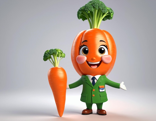 Smiling Vegetable Charm