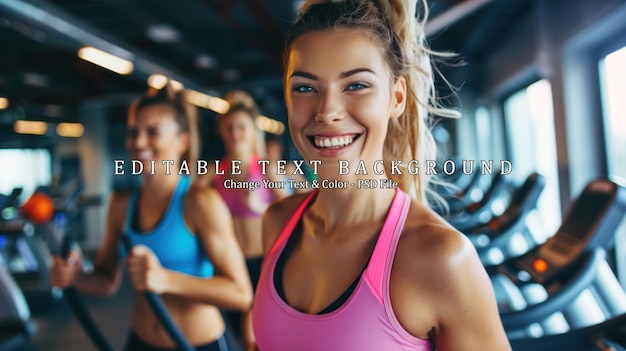 Smiling Woman in a Gym