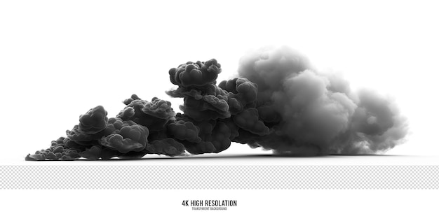 Smoke Cloud Isolated in transparent background