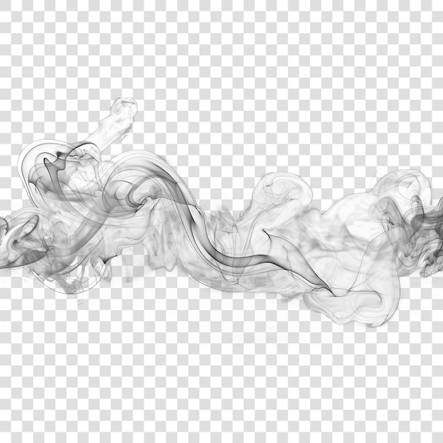 PSD smoke cloud realisticon transparent background