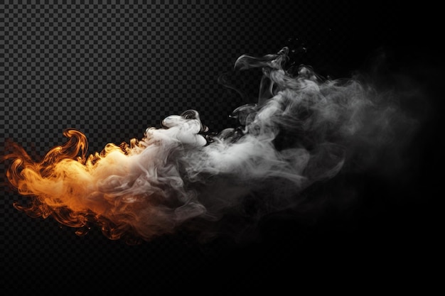 Smoke color explosion on Transparent Background