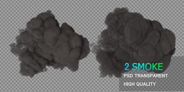 Smoke design premium psd