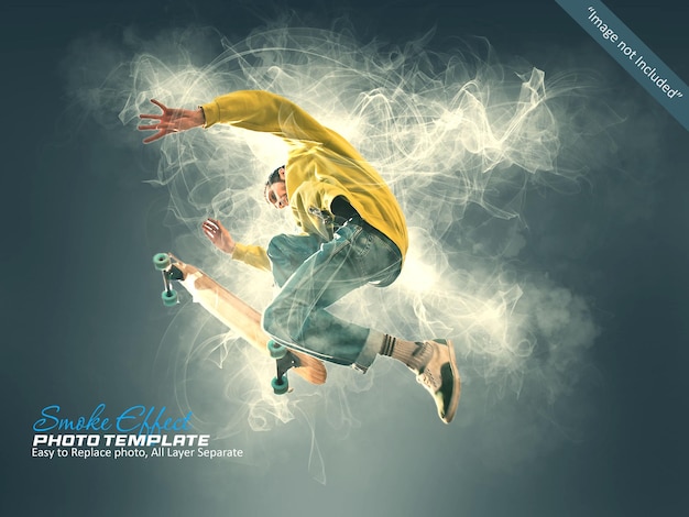 Smoke Effect for photoshop template