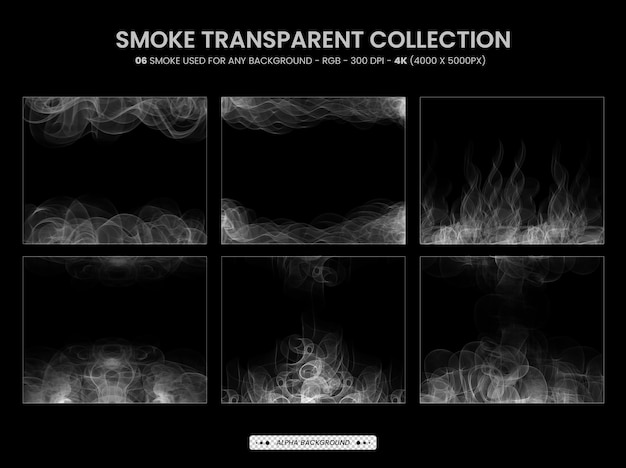 Smoke styles pack and Smoke transparent background