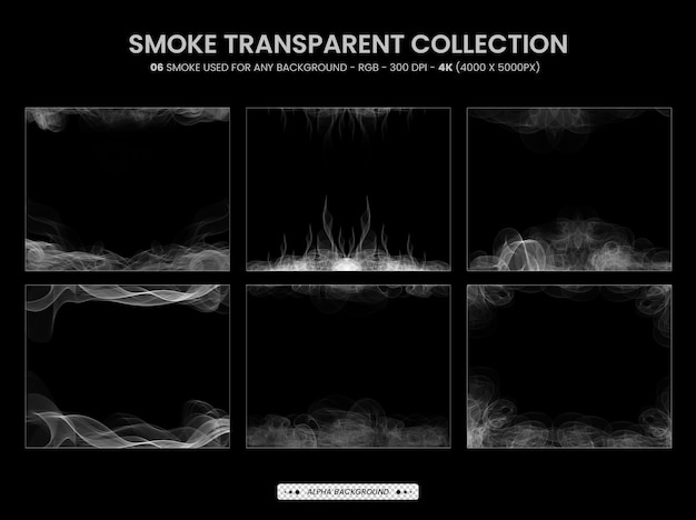 Smoke styles pack and Smoke transparent background