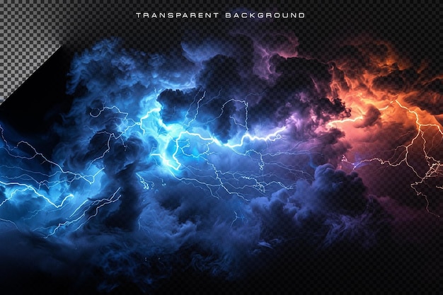 PSD smoke with thunder light color explosion wallpaper