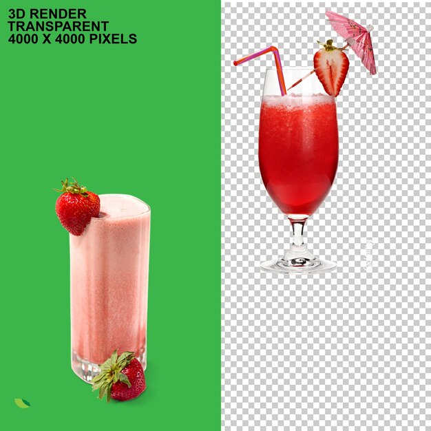 Smoothie Strawberry juice Strawberry juice Fruit 3d cartoon fruit s fruitStrawberry strawberries