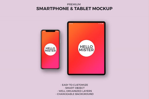 Smratphone and Tablet Mockup