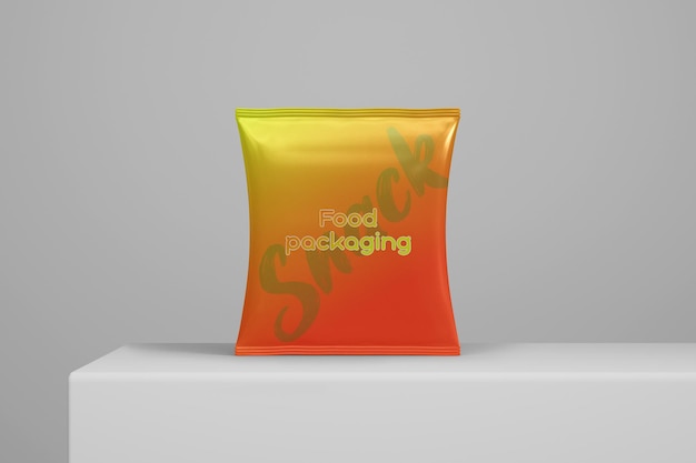 Snack bag mockup