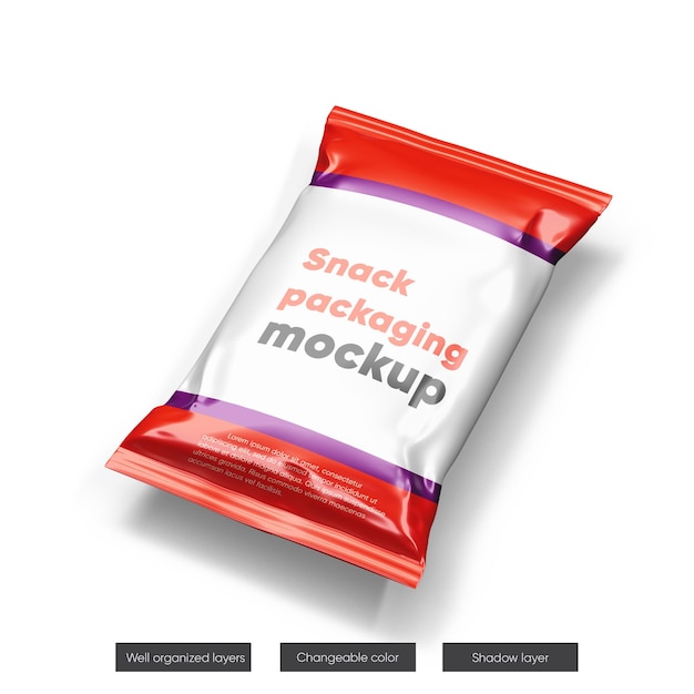 Snack Packaging Mockup Design