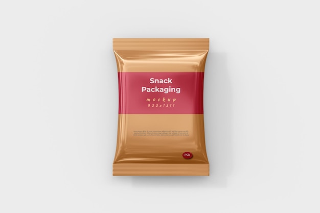 Snack packaging mockup