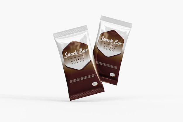 Snack packaging mockup