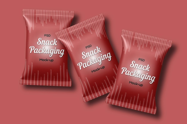 Snack packaging mockup