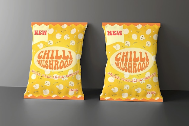 Snack Packaging Mockup