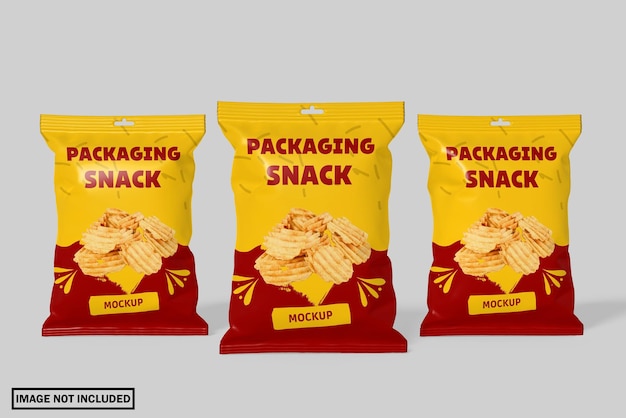 Snack pouch mockup