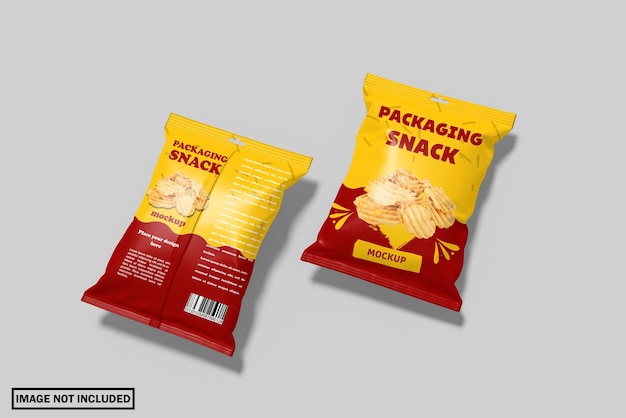 Snack pouch mockup