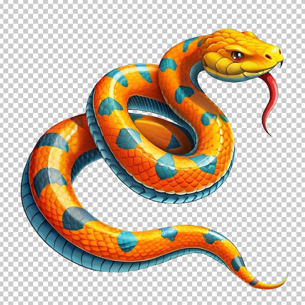 PSD snake illustration clipart