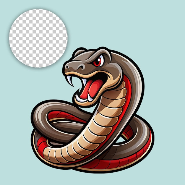 snake logo on transparent background