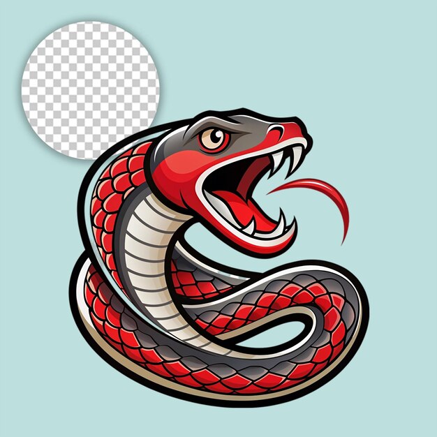 snake logo on transparent background