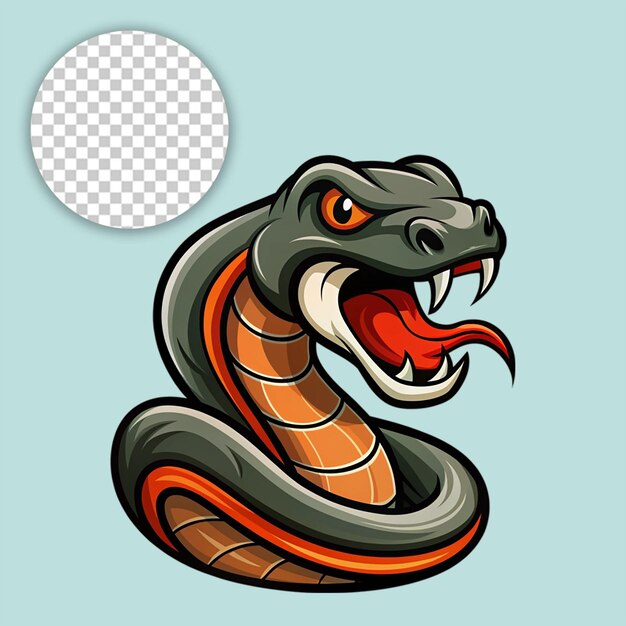 snake logo on transparent background