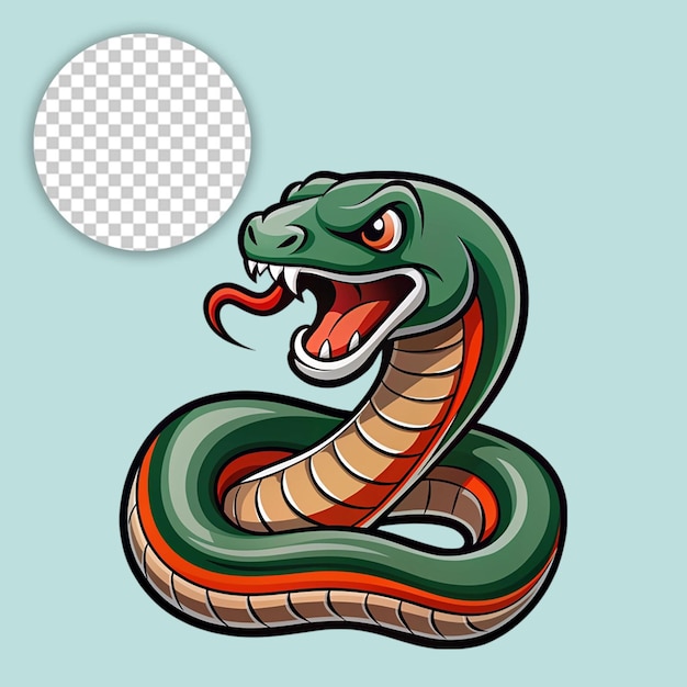 snake logo on transparent background