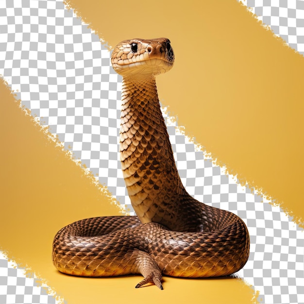 a snake with a yellow background with a yellow background