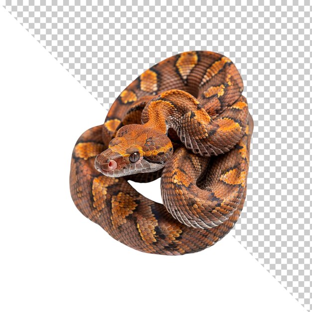 PSD snakes isolated on transparent background