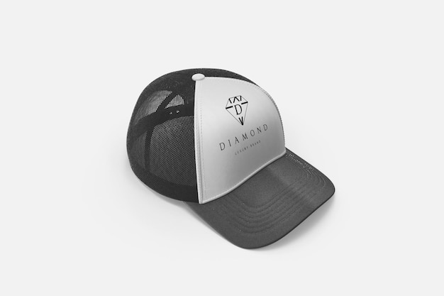 Snapback Mockup on White Surface