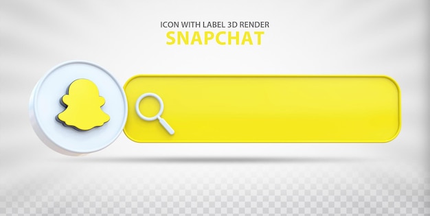 Snapchat Label Search With 3d Style