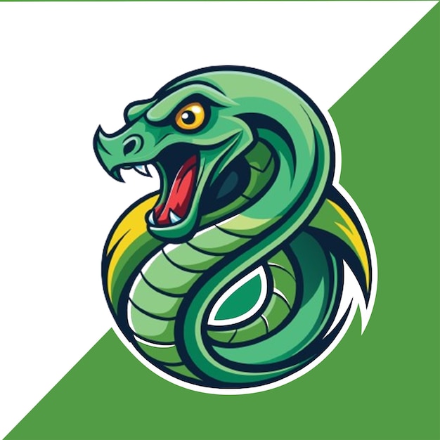 PSD snazzy king cobra snake mascot png