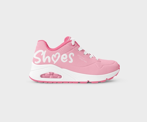 Sneaker shoe for women mockup