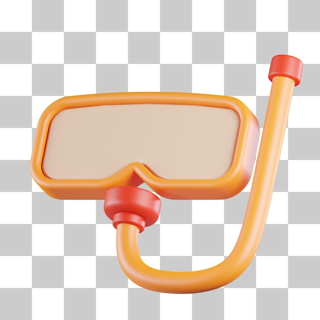 Snorkeling Sport 3D Icon