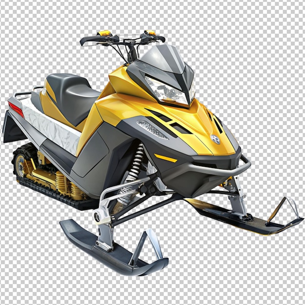 snow mobile on transparent background