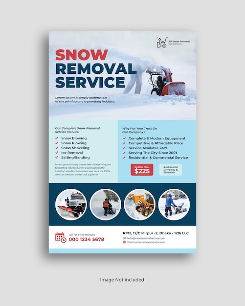 Snow Removal Service Poster