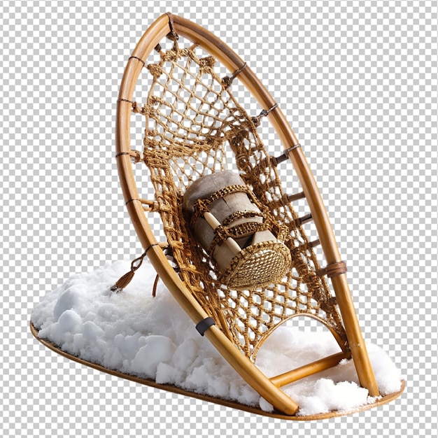 PSD snow shoe on transparent background