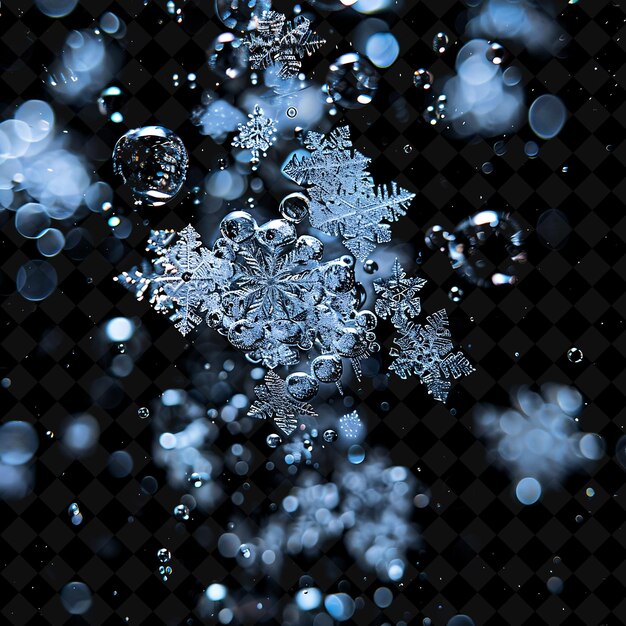 a snowflake is being sprayed with water