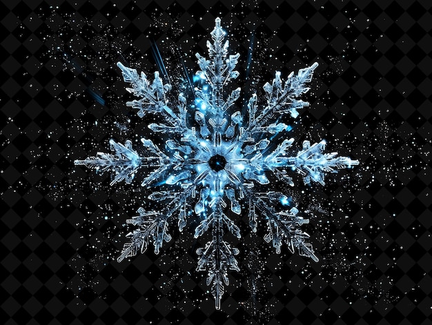 a snowflake made of snowflakes and stars