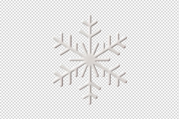 PSD a snowflake that has a christmas tree on transparent background