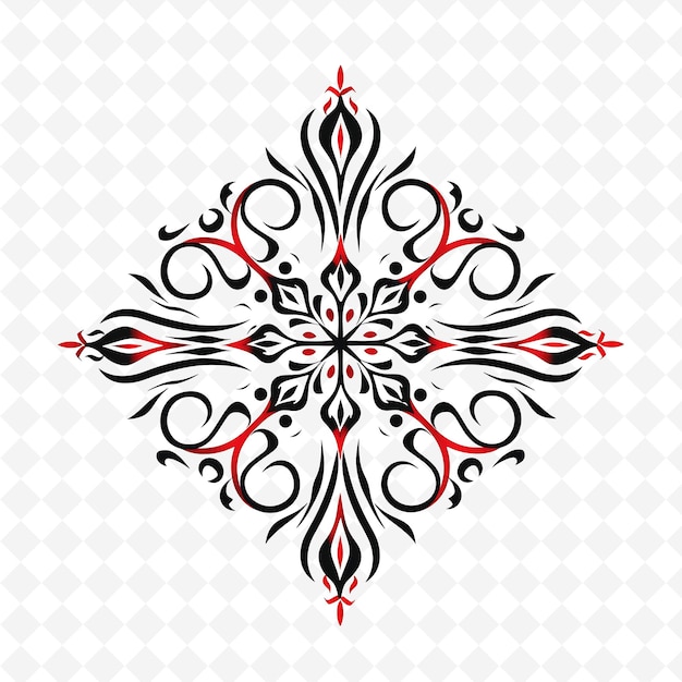 PSD a snowflake that is on a white background vector art illustration