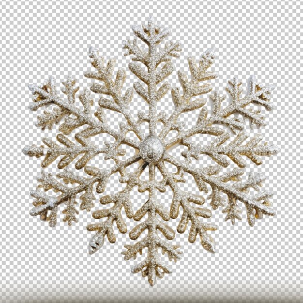 PSD snowflakes christmas isolated on transparent background