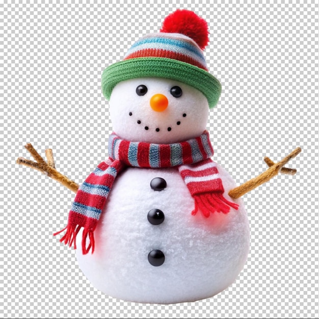 snowman on transparent