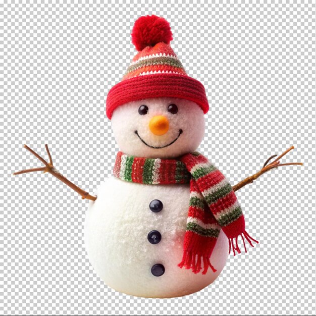 snowman on transparent